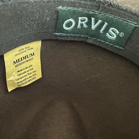Orvis Brown Wool Felt Hat. Size Medium. - Picture 2 of 5